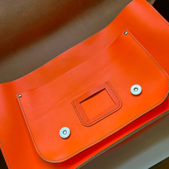 Neon Leather Satchel - Picture 3 of 11